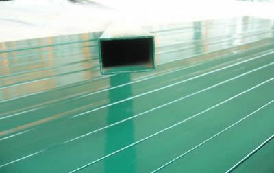 Green plastic coating rectangular posts
