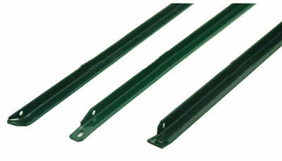 Three L shape posts in green color