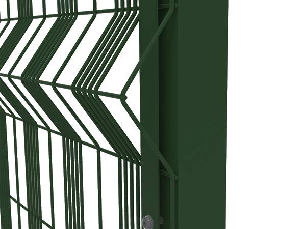 A detail view of V  paladin mesh fencing.